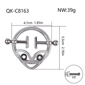 QKKQ Alien Head Pinces à tétons BDSM, Bondage mammaire, Stimulation sensorielle des tétons, Lingerie sexy pour femmes, Pinces mammaires - Product Image 3