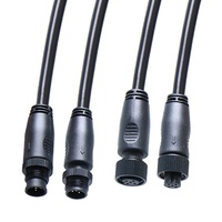 Connecteur M12 Aviation étanche mâle et femelle 2-8 broches en cuivre 3P pour câble d'alimentation