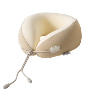 Almohada de Viaje en Forma de U con Espuma Viscoelástica, Portátil, de Color Sólido y Diseño Ligero para Uso en Avión - Product Image 1