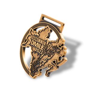 Fabricante de Medallas, Medalla Deportiva Personalizada de Metal 3D en Oro, Bronce y Estilo Antiguo para Premios de Carreras - Product Image 1