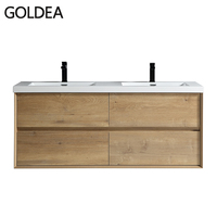 Çift lavabo banyo duvara monte vanity banyo mobilyası dolabı