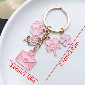 Factory Online Wholesale Hot Selling Creative Heart-shaped Rose Keychain for Valentine's Day <b>Gift</b> <b>Bag</b> Decoration Pendant - Product Image 6