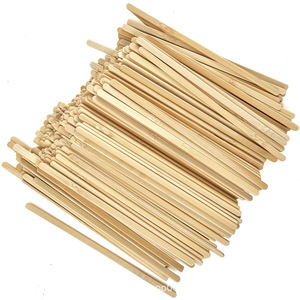 Agitadores de café de bambú envasados individualmente, 500 unidades, para bebidas calientes, té, jugo, agitadores - Product Image 3
