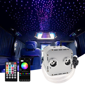 32W RGBW doble agujero de fibra óptica Twinkle Star Kits de luz de techo de fibra óptica <span class=keywords><strong>Kit</strong></span> de luz de techo con control de aplicación DMX - Product Image 1