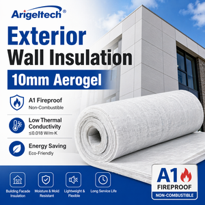 Aislamiento de <span class=keywords><strong>Paredes</strong></span> Exteriores, Aerogel de 10 mm, Resistente al Fuego A1, Baja Conductividad Térmica <span class=keywords><strong>para</strong></span> Fachadas de Edificios - Product Image 1