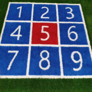 Tùy chỉnh màu xanh trong nhà phòng tập thể dục <span class=keywords><strong>Turf</strong></span> tập thể dục thiết lập Non-Slip thể thao sàn Mat chức năng PP cỏ nhân tạo thảm - Product Image 3