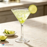 Nouvel article : Verre à martini réutilisable en plastique de 7,5 oz, gobelet à margarita en polycarbonate pour bar, KTV et club
