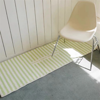 Tapis uni en fausse fourrure cachemire style Instagram, tapis de chevet pour chambre à coucher, motif dessin animé mignon, tapis de sol pour chambre de filles, tapis de fenêtre en baie