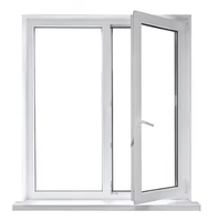 Französische Schalldichte PVC-Fenster Maßgefertigte Moderne Kunststofffenster Villa Winddichte UPVC-Fenster