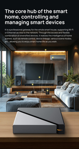 Passerelle intelligente pour la maison LUONA Zigbee 3.0, hub <span class=keywords><strong>WiFi</strong></span> 2,4 GHz/5 GHz, contrôle par application Tuya, accès à distance, compatible avec <span class=keywords><strong>Alexa</strong></span> - Product Image 3