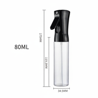 Vente en gros de flacons pulvérisateurs à fine brume rechargeables de 50 ml et 80 ml, atomiseur portable pour les cosmétiques de voyage, le parfum, le nettoyant pour le visage, l'alcool