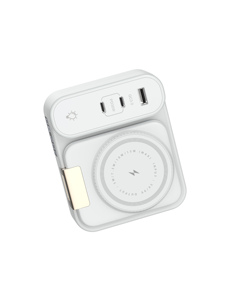 Station de <span class=keywords><strong>charge</strong></span> magnétique sans fil pliable à moule privé, alimentation d'usine, sortie 15W/65W, port Type-C, câble rétractable intégré, PD - Product Image 4
