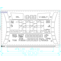 Écran LCD en gros uniquement pour compteur de vitesse numérique segmenté LCD HTN à connecteur positif pour moto Yamaha Nmax v2