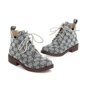 Botas de Mujer al por Mayor Directo de Fábrica para Otoño e Invierno, Botas Estampadas de Diseñador - Product Image 4