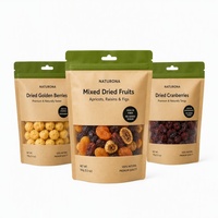 Kraftpapieren staande pouch voor gedroogd fruit, noten, biologisch afbreekbare heatseal zak, Doypack, Mylar zak, verpakkingszak met venster