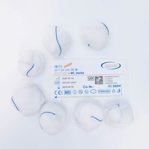 لوازم جراحية عالية الجودة معتمدة من CE معقمة كرة شاش قطنية B.P/U.S.P قياسية متوافقة مع الأشعة السينية قابلة للكشف منخفضة - Product Image 4