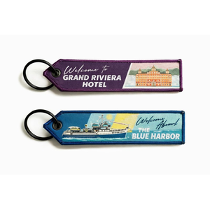 Porte-clés en tissu avec anneau porte-clés, design OEM, logo de marque personnalisé, tissé, pour promotion - Product Image 1