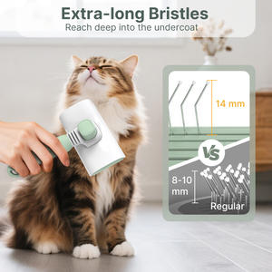 Testina flessibile autopulente strumento per la cura dei peli di animali domestici <span class=keywords><strong>lungo</strong></span> setole in acciaio inossidabile spazzola per cani e gatti - Product Image 3