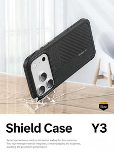 Benks Kevlar® Fiber & Aluminum Magnetic Snap-On <b>Case</b> with Kickstand for iPhone 17 Pro Series - Product Image 3