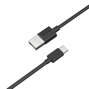 ESEEKGO G-02AB 3A Fast Charging <b>USB</b> <b>to</b> Type-C Data <b>Cable</b> 1M 3.3FT Black <b>USB</b>-A <b>to</b> <b>USB</b>-C Charger for Cellphones Digital Devices - Product Image 1