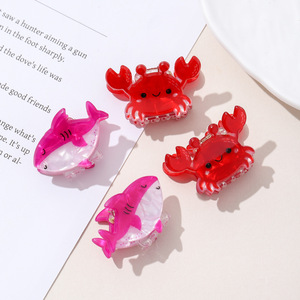 Cross-Border Cartoon Ocean Animal Series Small PVC Claw Clips Cute Crab <strong>Hair</strong> Clips Women Side Clips <strong>Yiwu</strong> <strong>Hair</strong> <strong>Accessories</strong> - Product Image 3