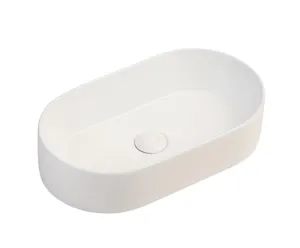 热卖哑光白色浴室盆台面碗盥洗室高端卫浴厂家供应商PZ6530-MW
