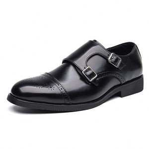 Chaussures habillées décontractées en cuir de haute qualité pour hommes, souples et confortables, à bout pointu, style Oxford, élégantes pour le bureau et les affaires, grandes tailles - Product Image 6