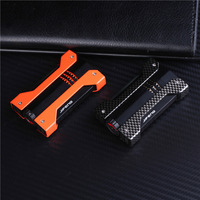 Briquet à cigare coupe-vent à flamme nue en métal, rechargeable au gaz, cadeau d'affaires, vente en gros, briquet torche à flamme jet