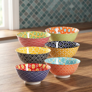 Venta al por Mayor de Tazones de Porcelana Cerámica Modernos, sin Plomo, con Impresión por Tampografía, con Logotipo Personalizado para Fiestas y Uso Doméstico - Product Image 1