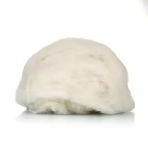 Free Sample 24-26mm High Resilience Winter Warm Sheep Wool Fibre For Clothes Carpet