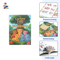 Services d'impression de livres cartonnés pour enfants à couverture souple, personnalisés en usine, en papier FSC, avec reliure parfaite
