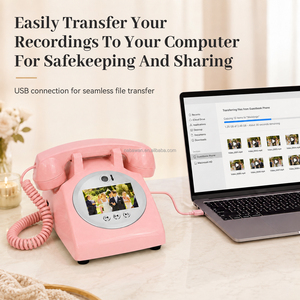 Cabine téléphonique personnalisable pour livre d'or audio de mariage, anniversaires, remises de diplômes - Product Image 5