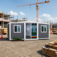 Maison conteneur modulaire pliable respirante avec isolation épaisse/standard pour dortoirs et logements