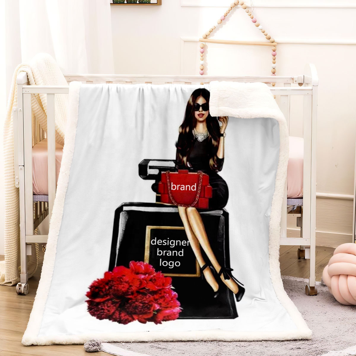 Luxury Designer Brand Logo Lamb Cashmere Blanket 3d Printing Logo Printed  Blanket Custom Photo Printed Winter Moq 1 - Buy Luxury Designer Brand Logo  Lamb Cashmere Blanket,Custom Blanket,Sherpa Blankets Product on Alibaba.com