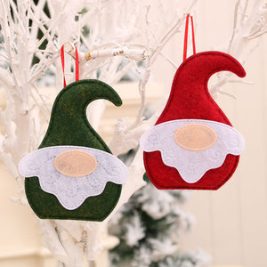 Nouvelles décorations de Noël, ornements en tissu de style nordique représentant le dieu de la terre, ornements de Noël en tissu de style Père Noël, décorations pour sapin de Noël. - Product Image 3