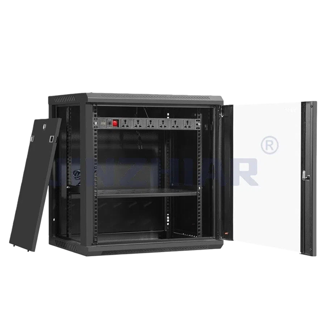 Model 6412 JZJG Brand Server Rack Cabinet 19 Inch Heavy Duty Steel-Lockable in Stock for Data Center