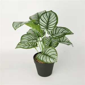 Cây cảnh nhân tạo trang trí trong nhà với chậu nhựa, cây bonsai nhỏ, cỏ nhựa giả, cây cọ nhựa giả - Product Image 3