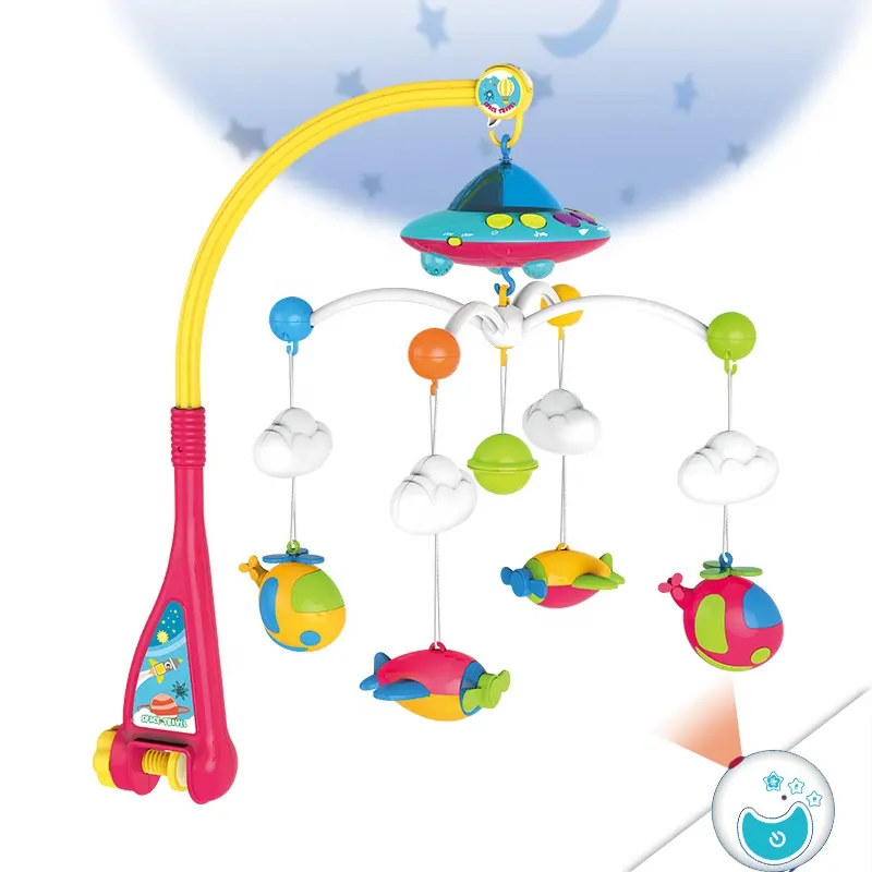 Baby Bed Musical Toys Baby Cloud Rattles Crib Mobiles Toy Bell Musical Baby Cribs Bed Mobile