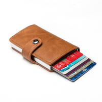 Porte-cartes en cuir PU personnalisé avec logo pour hommes et femmes, vente en gros Ya283