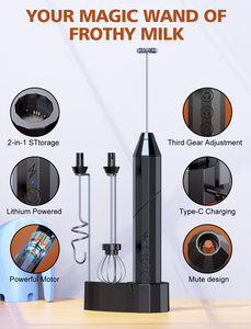 <span class=keywords><strong>Mousseur</strong></span> <span class=keywords><strong>à</strong></span> <span class=keywords><strong>lait</strong></span> Fouet électrique avec <span class=keywords><strong>3</strong></span> têtes <span class=keywords><strong>3</strong></span> vitesses Mélangeur de boissons <span class=keywords><strong>Mousseur</strong></span> <span class=keywords><strong>à</strong></span> café <span class=keywords><strong>Mousseur</strong></span> <span class=keywords><strong>à</strong></span> mousse pour Latte,Cappuccino, Chocolat chaud, Oeuf - Product Image 6