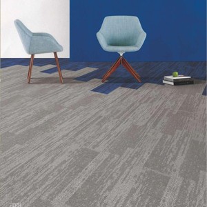 Vente en gros de carreaux de tapis de sol à rayures bleues pour la chambre à coucher et le bureau pour la décoration intérieure - Product Image 4