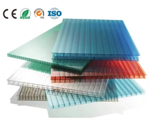 Paneles de Techo Aislantes Impermeables de 6 mm, 8 mm y 10 mm, Láminas de <span class=keywords><strong>Policarbonato</strong></span> Transparente de Doble Pared, Paneles para Invernadero - Product Image 1