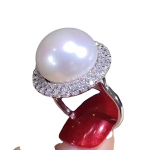 Base para Anillo de Plata S925, Accesorios para Perlas DIY, Cuentas Redondas de 10-12 mm, Base para Joyería de Moda con 10490 - Product Image 3