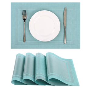 Hot Sale Woven Weed Mat Square Non-slip and Easy to Clean Table Woven <b>Placemats</b> for Dining Table Luxury - Product Image 1