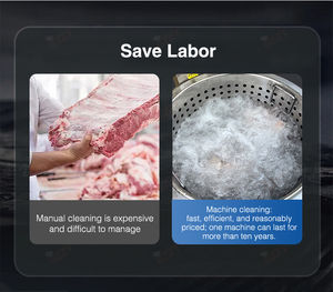 เครื่องละลาย<span class=keywords><strong>น้ำ</strong></span>แข็งในครัวเชิงพาณิชย์ขนาด 80 ลิตร บรรจุ 20 กก./ครั้ง สำหรับซี่โครงหมู ขจัดคราบเลือด ล้างผลไม้ ทำความสะอาดผัก - Product Image 4