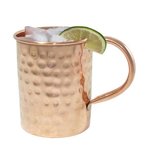 Taza de cobre para beber, mango decorativo, taza de cobre de mula de Moscú única, taza de mula de Moscú chapada en cobre de alta calidad - Product Image 4