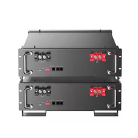Baterai Surya Lithium LiFePO4 5kWh 10kWh 15KWh dengan BMS Terintegrasi 48V 51.2V 100Ah untuk Rak Server dan Penyimpanan Energi Surya Rumah
