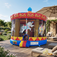 WINSUN Château gonflable semi-fermé de haute qualité pour fêtes