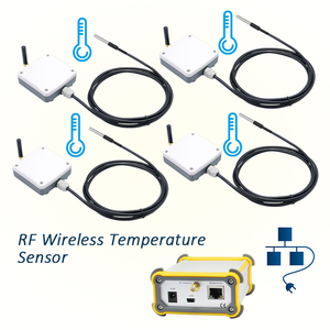 Termómetro para invernadero con transmisor RS485, sonda de temperatura inteligente, 4 conjuntos de sensores de temperatura inalámbricos - Product Image 1