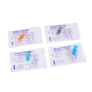 Set Vena <span class=keywords><strong>Scalp</strong></span> Sekali Pakai Medis untuk Pengambilan Darah Aman dengan Jarum Kupu-kupu dan Penyangga - Product Image 2